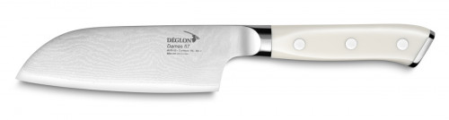 Couteau santoku 13 cm acier ABS unie Damas 67 Deglon