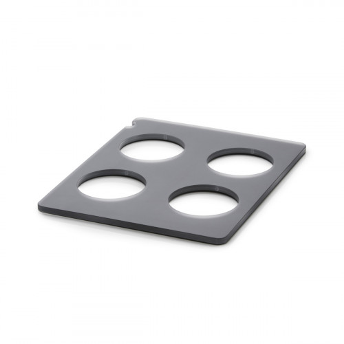 Plaque pour 4 carafes ou bouteilles GN 1/2 résine Nacryl® noir En Scène Revol