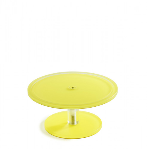Piédestal résine Nacryl® jaune Ø 23 cm 11 cm Mealplak