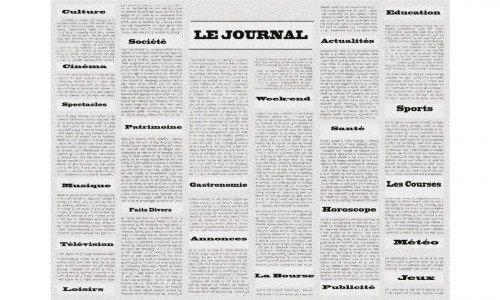 Set de table rectangulaire gris papier 30x40 cm Cogir (400 pièces)