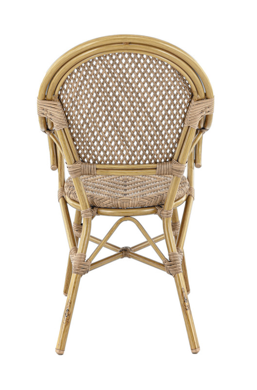 Fauteuil de terrasse noisette 93x56x63 cm Rochelle Flexmob