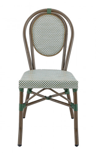 Chaise de terrasse vert 90x41x56 cm Paris Flexmob