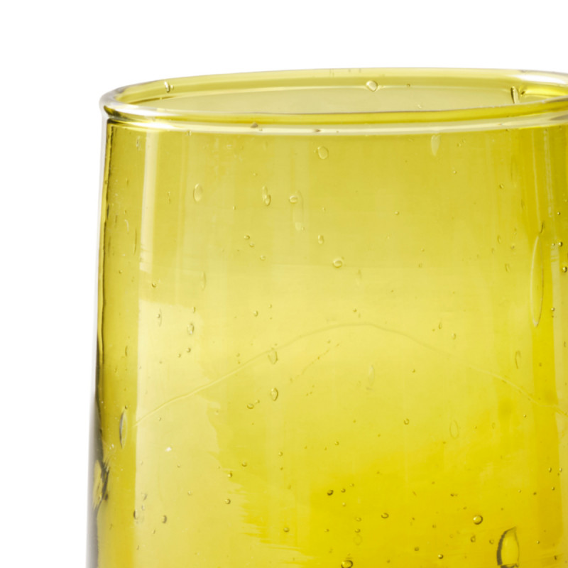 Gobelet forme basse ambre verre recyclé 25 cl Lily Pro.mundi