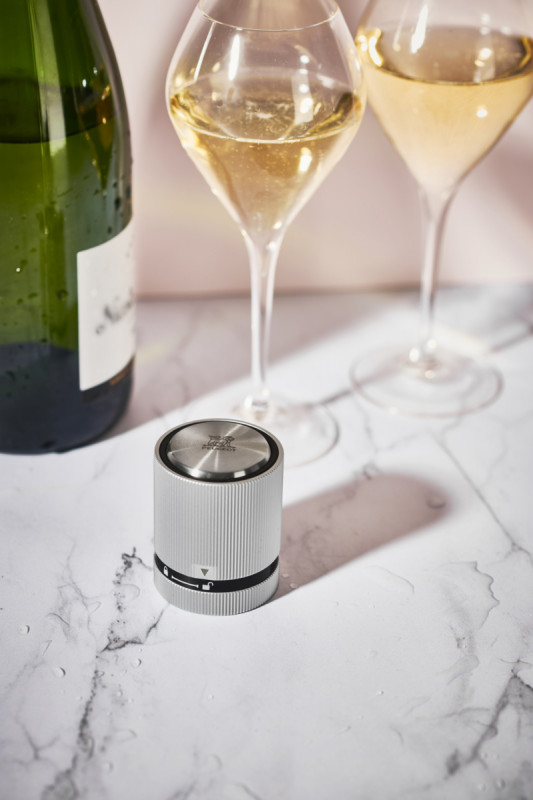 Bouchon à champagne droit aluminium Ø 4,8 cm 6 cm Line Peugeot Saveurs