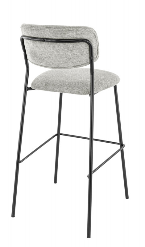 Tabouret de bar d'intérieur gris clair 108x51x55 cm Auguste Flexmob