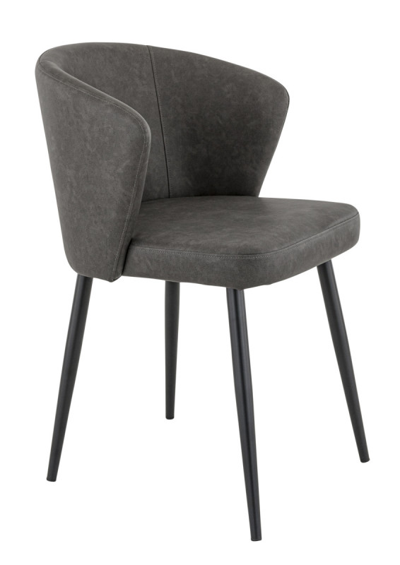 Chaise d'intérieur gris anthracite 81x56x60 cm Mikka Flexmob