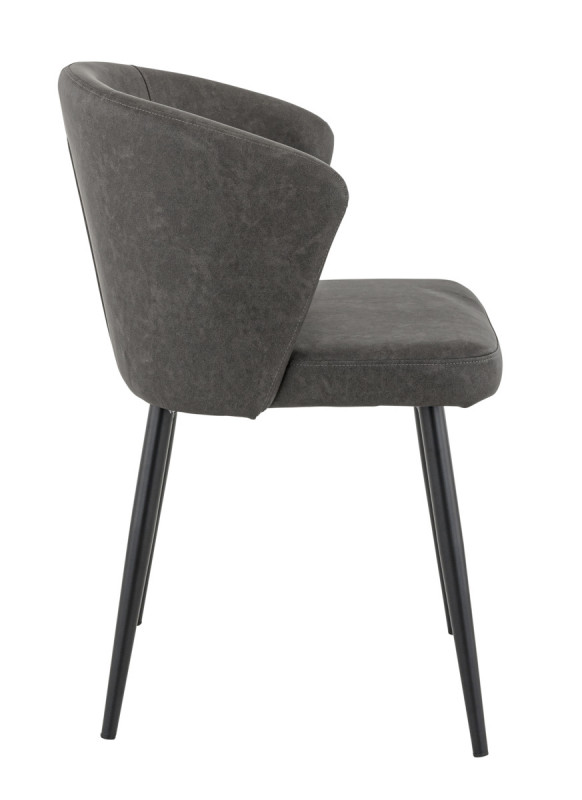 Chaise d'intérieur gris anthracite 81x56x60 cm Mikka Flexmob
