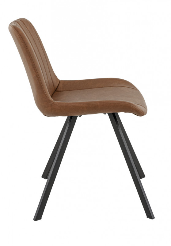 Chaise d'intérieur marron 78x49x61 cm Jacob Flexmob
