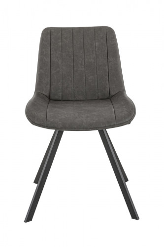 Chaise d'intérieur gris anthracite 78x49x61 cm Jacob Flexmob