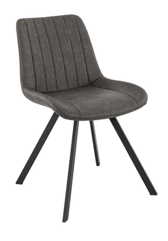 Chaise d'intérieur gris anthracite 78x49x61 cm Jacob Flexmob