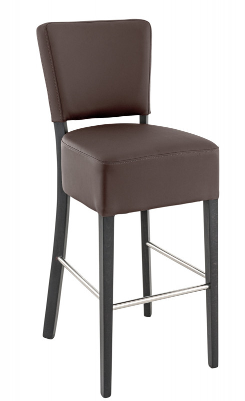 Tabouret de bar d'intérieur chocolat 111x45x54 cm Floriane 2 Flexmob