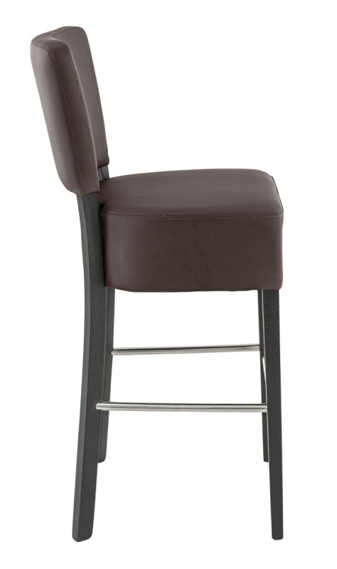 Tabouret de bar d'intérieur chocolat 111x45x54 cm Floriane 2 Flexmob