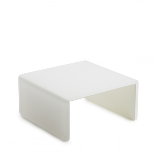 Plateau avec pieds résine Nacryl® blanc 20x20x10,5 cm Mealplak Revol