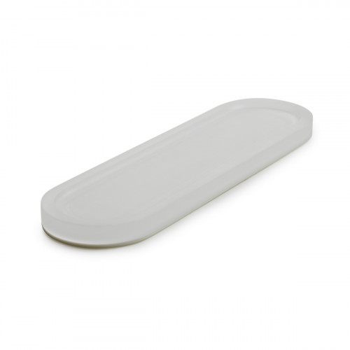 Présentoir à pâtisserie ovale blanc résine Nacryl® 17 cm Mealplak Revol