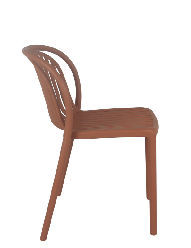 Chaise de terrasse terra 78x51x57 cm Dubai Flexmob