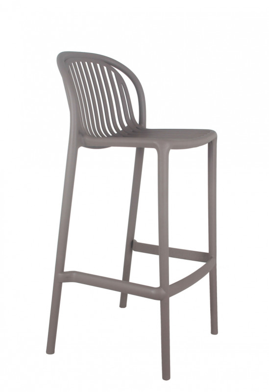 Tabouret de bar de terrasse taupe 104x52x49 cm Oman Flexmob
