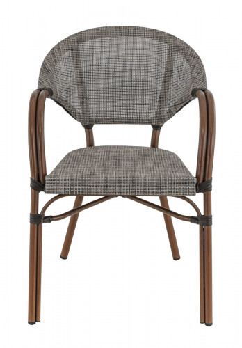 Fauteuil de terrasse gris 85x57x63 cm Blois Flexmob