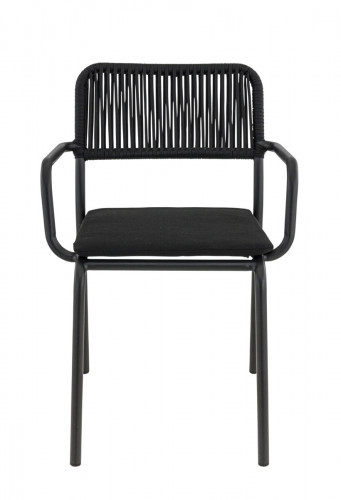 Fauteuil de terrasse noir 83x57x58 cm Murcia Flexmob