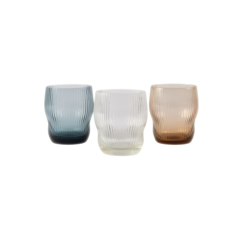 Gobelet gris bleu verre 30 cl Soho Pro.mundi