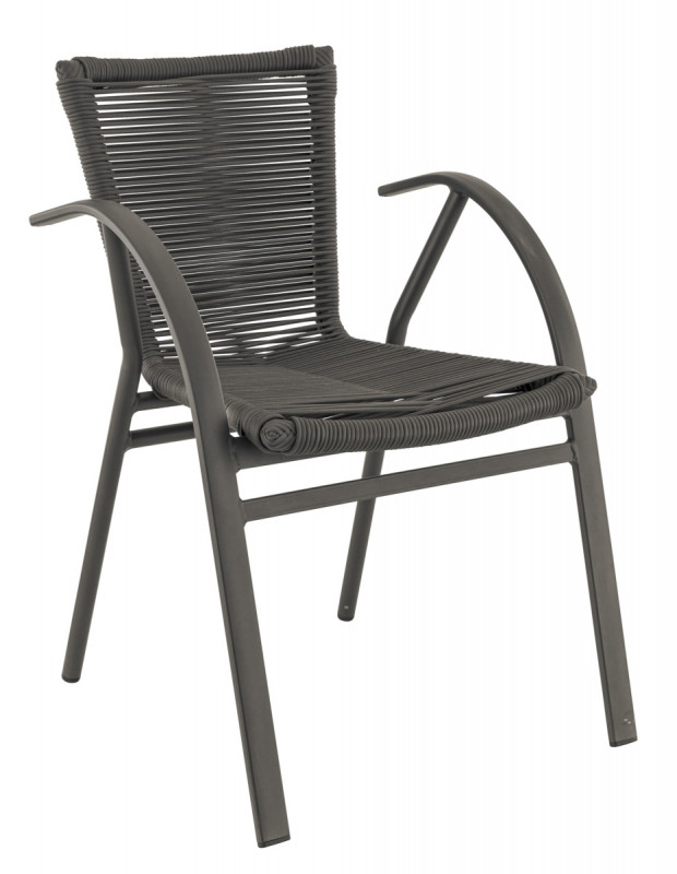 Fauteuil gris anthracite 78x54x55 cm Saint_raphael Flexmob