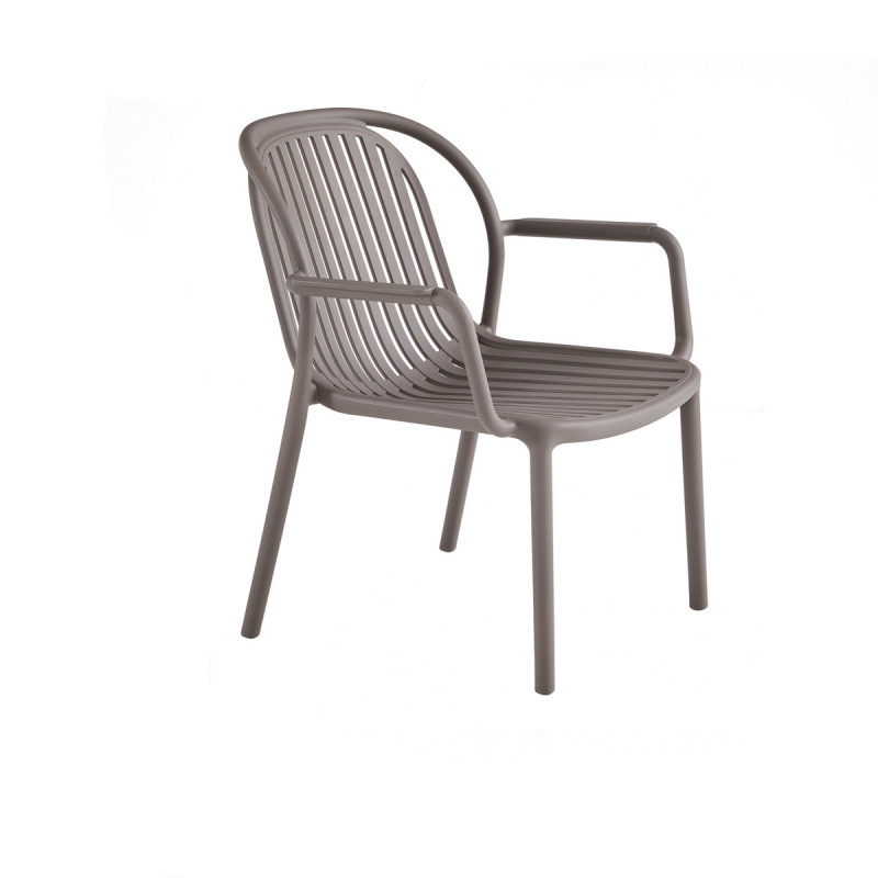 Fauteuil taupe 76x65x66 cm Doha Flexmob