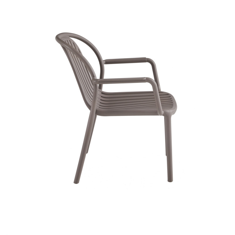 Fauteuil taupe 76x65x66 cm Doha Flexmob