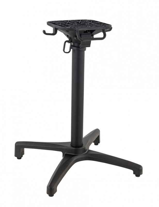 Pied de table avec système pliant d'extérieur noir mat Kyoto Flexmob