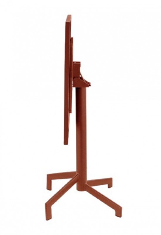 Table avec système pliant d'extérieur terracotta 60x60 cm Pigalle Flexmob