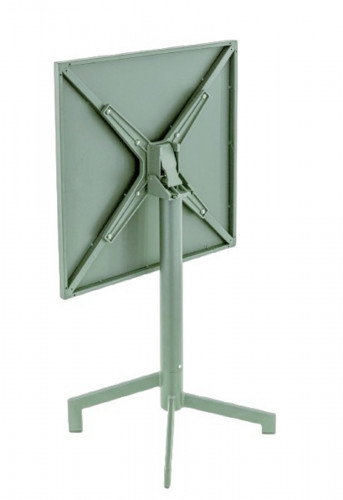 Table avec système pliant d'extérieur vert sauge 60x60 cm Pigalle Flexmob