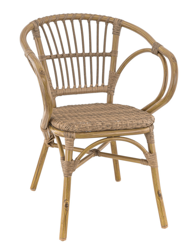Fauteuil Rotin 79x56x60 cm Metz Flexmob