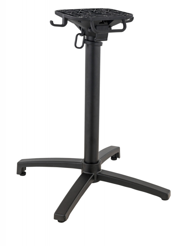 Pied de table avec système pliant d'extérieur noir Modena Flexmob