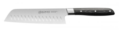 Couteau santoku 18 cm inox plastique unie Signature Micarta 32 Dumas