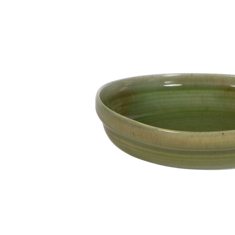 Assiette creuse vert porcelaine Ø 21 cm Haven Lichen Accolade