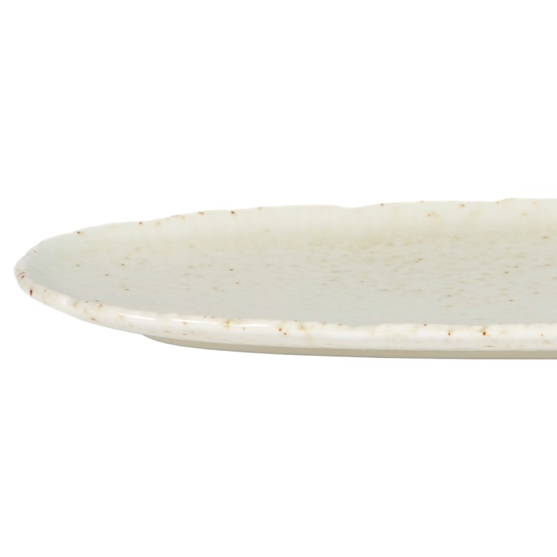 Assiette ovale blanc porcelaine 34,4 cm x 14,4 mm Kaji Luna Accolade