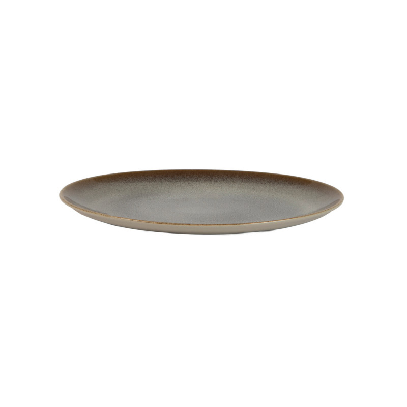 Assiette coupe plate porcelaine 32x22 cm Lunara Accolade